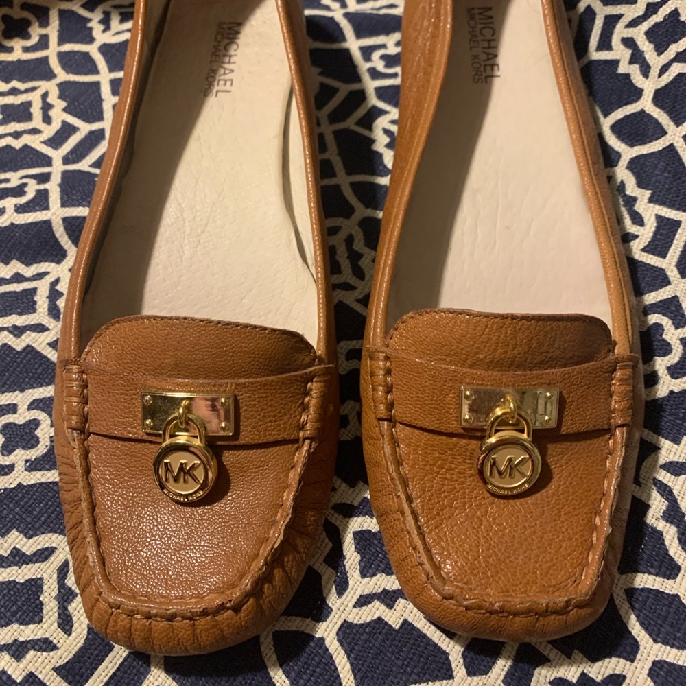Michael Kors Women's Slip On Brown Loafers Sz 10M